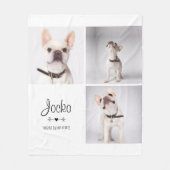Dog Memorial Pet Loss Keepomwille Photo Collage Fleece Deken (Voorkant)