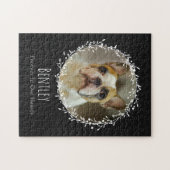 Dog Memorial Pet Loss Keepomwille Two Photo Wreate Legpuzzel (Horizontaal)