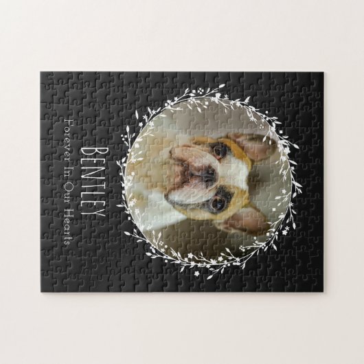 Dog Memorial Pet Loss Keepomwille Two Photo Wreate Legpuzzel (Horizontaal)