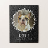 Dog Memorial Pet Loss Keepomwille Two Photo Wreate Legpuzzel (Verticaal)