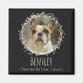 Dog Memorial Pet Loss Keepomwille Two Photo Wreate Magneet (Voorkant)