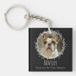 Dog Memorial Pet Loss Keepomwille Two Photo Wreate Sleutelhanger