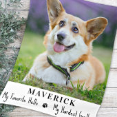 Dog Memorial Pet Loss Modern Foto gepersonaliseerd Fleece Deken