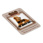Dog Memorial - Pet Memorial Brown Tones Magneet (Rechterzijde)