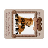Dog Memorial - Pet Memorial Brown Tones Magneet (Horizontaal)