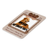 Dog Memorial - Pet Memorial Brown Tones Magneet (Linkerzijde)