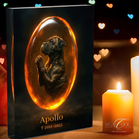 Dog Memorial Photo Block - Cane Corso Fotoblokken