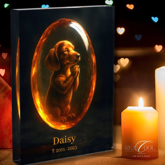 Dog Memorial Photo Block - Dachshund Fotoblokken