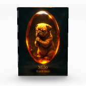 Dog Memorial Photo Block - English Bulldog Fotoblokken (Voorkant)