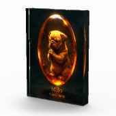 Dog Memorial Photo Block - English Bulldog Fotoblokken (Rechts)