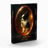 Dog Memorial Photo Block - Papillon  Fotoblokken (Links)