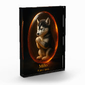 Dog Memorial Photo Block - Siberian Husky  Fotoblokken (Links)