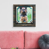 Dog Memorial PHOTO Canvas Paw Print on Our Height (Insitu (Woonkamer))