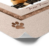 Dog Memorial Print - bruine tafels (Hoek)