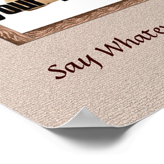 Dog Memorial Print - bruine tafels (Hoek)