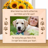 Dog Memorial Remembrance Pet Custom Houten Foto Gegraveerde Lijstjes