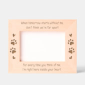 Dog Memorial Remembrance Pet Custom Houten Foto Gegraveerde Lijstjes (Voorkant)