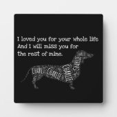 Dog Memorial Sign - Personalized Dog Dachshund Pl Fotoplaat (Voorkant)