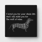 Dog Memorial Sign - Personalized Dog Dachshund Pla Fotoplaat (Voorkant)