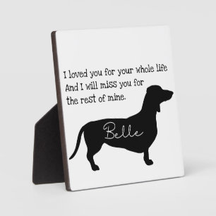 Dog Memorial Sign-Personalized Dog Dachshund Sign Fotoplaat