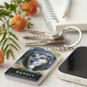 Dog Memorial Sleutelhanger rouwt niet om mijn pass (Voorkant Rechts)