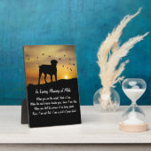 Dog Memorial Spiritueel Poem Fotoplaat (Zijkant)