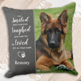 Dog Memorial Sympathpathy Keepslag Pet Loss Foto Kussen