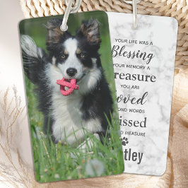 Dog Memorial Sympathy Pet Loss Photo Memorial Sleutelhanger