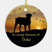 Dog Memorial Tribute Keramisch Ornament (Voorkant)