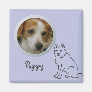 Dog Memory Voeg een foto toe Magneet