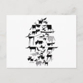 Dog Menagerie Briefkaart (Voorkant)