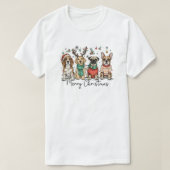 Dog Merrry Christmas T-shirt (Design voorkant)