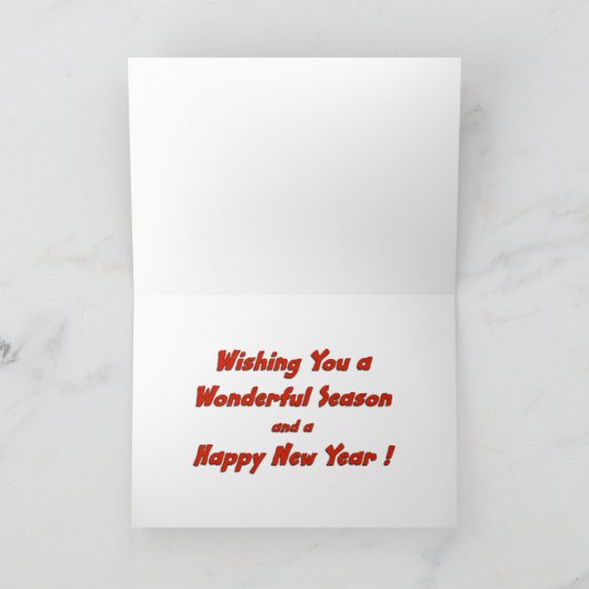 Dog Merry kerstKaart Feestdagen Kaart (Binnen)