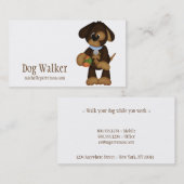 Dog met Ball Dog Walker Pet Sitter Visitekaartjes (Voorkant / Achterkant)