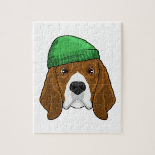 Dog met Beanie Legpuzzel