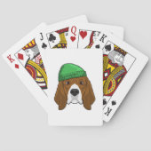 Dog met Beanie Pokerkaarten (Achterkant)