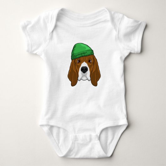 Dog met Beanie Romper (Voorkant)