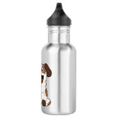 Dog met beker koffie waterfles  (Rechts)