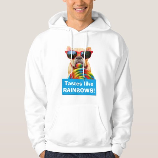 Dog met Big Lollipop Hoodie (Voorkant)