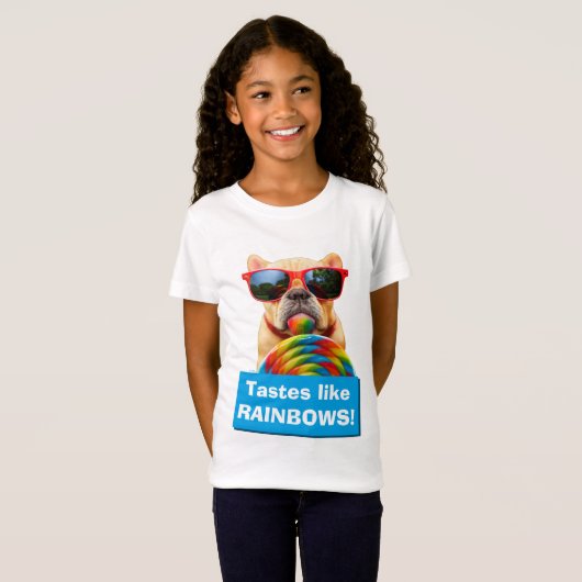 Dog met Big Lollipop T-shirt (Voorkant volledig)