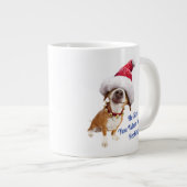 Dog met Big Santa Hat Grote Koffiekop (Voorkant rechts)