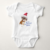 Dog met Big Santa Hat Romper (Voorkant)