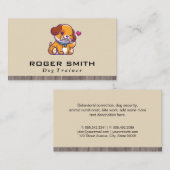 Dog met bot Logo Visitekaartje (Voorkant / Achterkant)