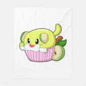 Dog met Cake Fleece Deken (Voorkant)