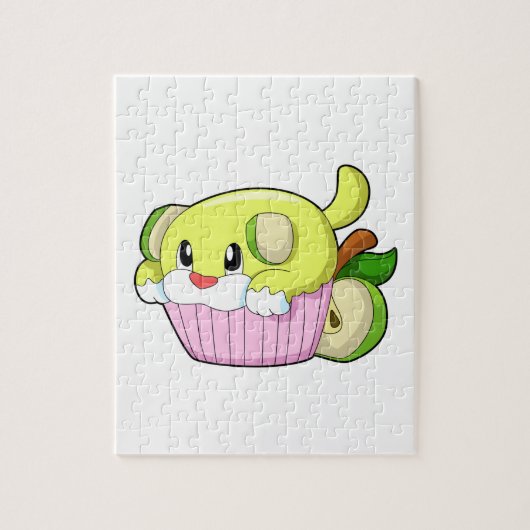 Dog met Cake Legpuzzel (Verticaal)