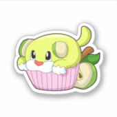 Dog met Cake Sticker (Voorkant)