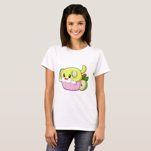 Dog met Cake T-shirt (Voorkant volledig)