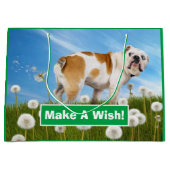 Dog met Dandelion Groot Cadeauzakje (Voorkant)