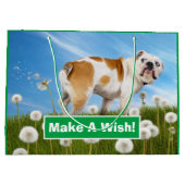 Dog met Dandelion Groot Cadeauzakje (Achterkant)
