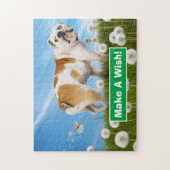 Dog met Dandelion Legpuzzel (Verticaal)